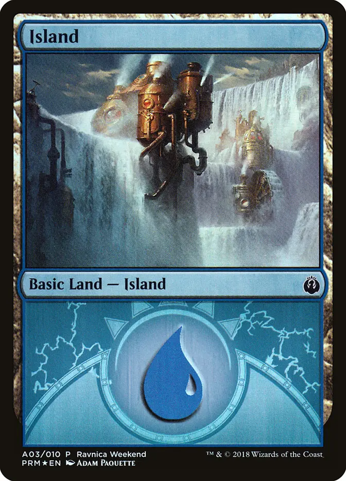 Island (A03) - Foil - Ravnica Weekend Promo