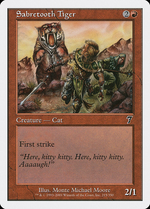 Sabretooth Tiger - Foil