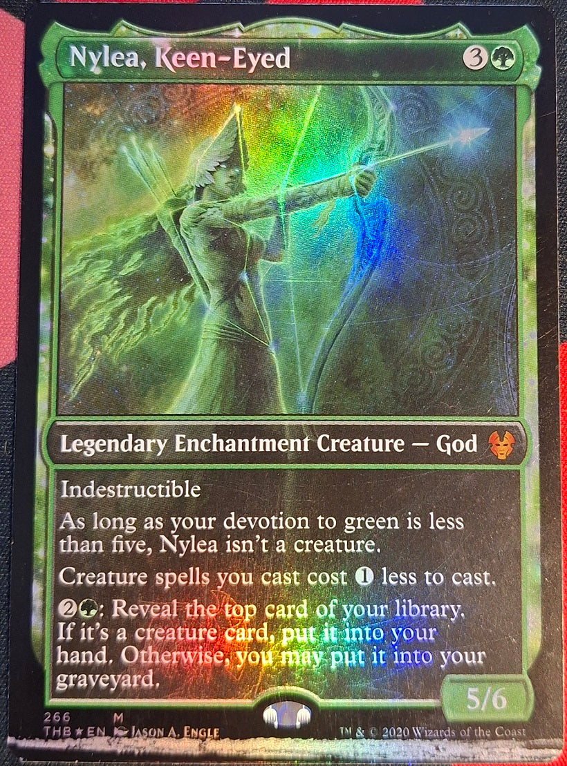 Nylea, Keen-Eyed - Foil - Misprint