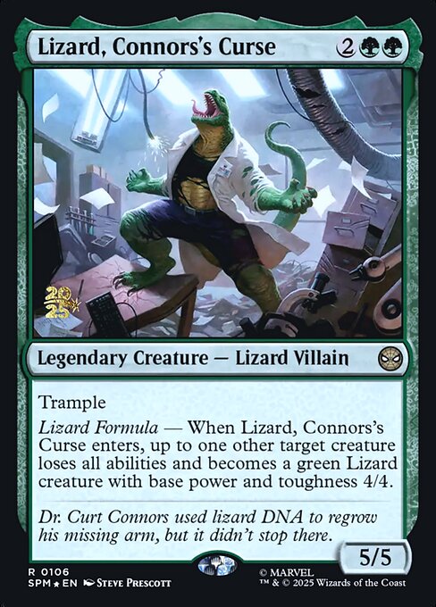 Lizard, Connors's Curse - Foil - Prerelease Promo
