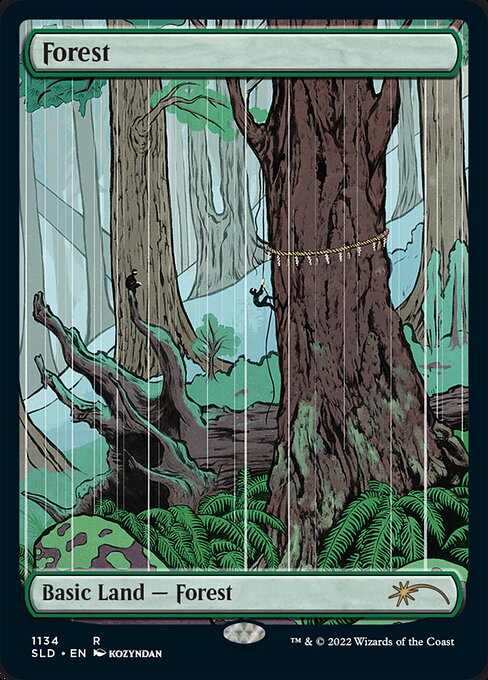 Forest (1134) Full Art - Foil