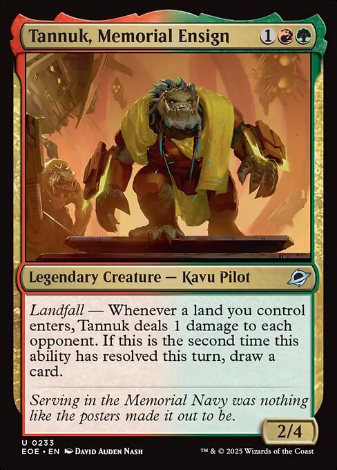 Tannuk, Memorial Ensign - Foil