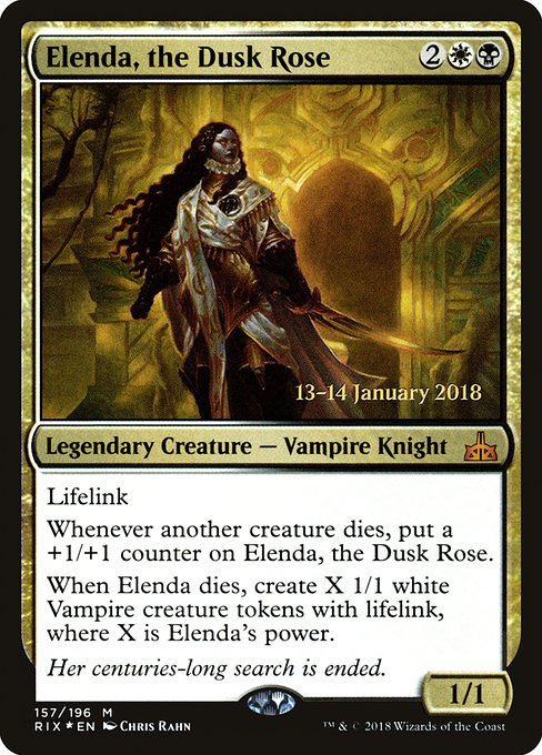 Elenda, the Dusk Rose - Foil - Prerelease Promo