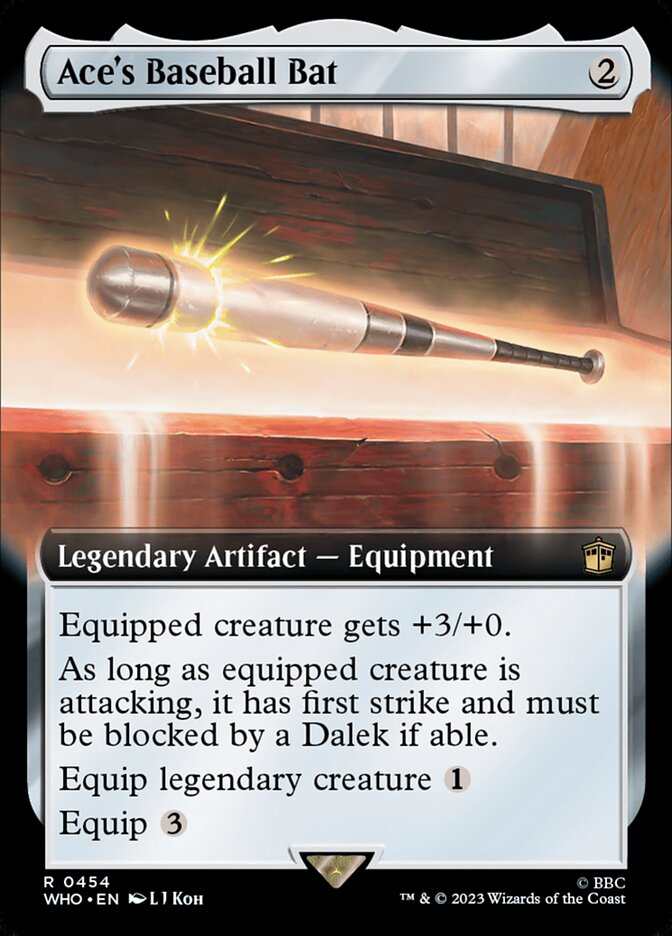 Ace's Baseball Bat - Foil