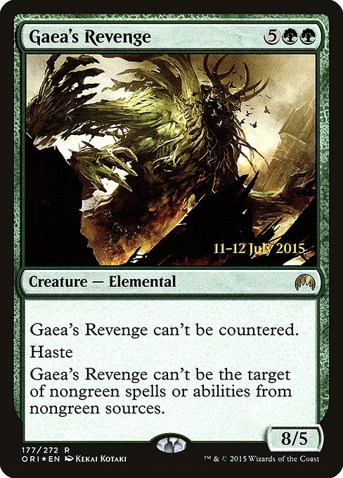 Gaea's Revenge - Foil - Prerelease Promo