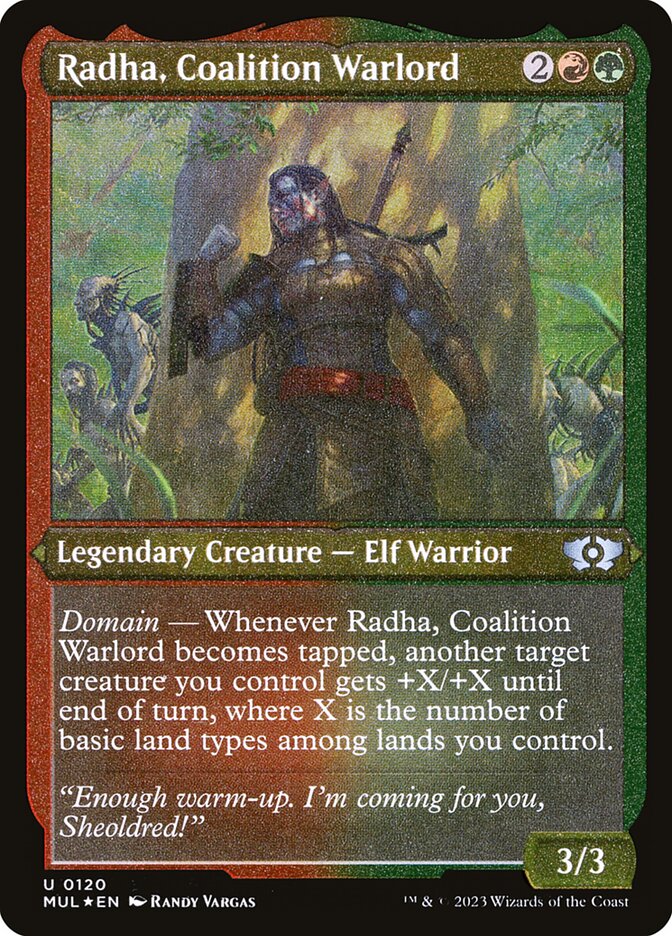 Radha, Coalition Warlord - Foil-Etched