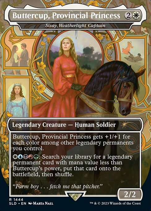 Sisay, Weatherlight Captain (1444 - Buttercup, Provincial Princess) - Foil
