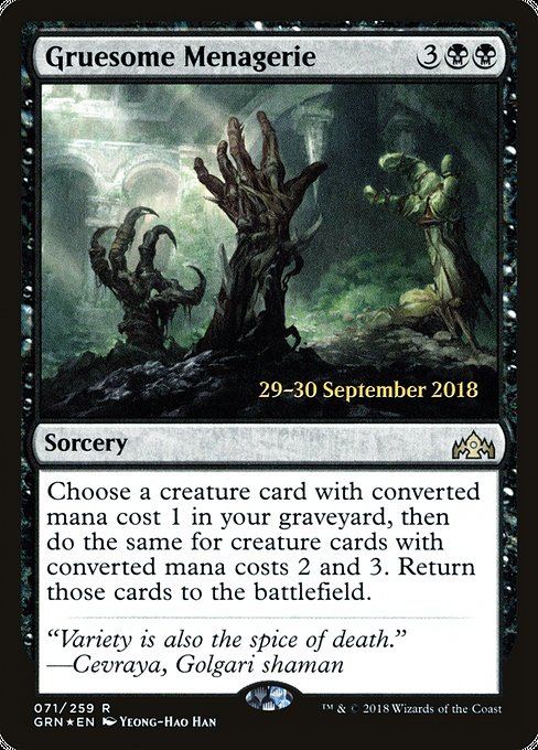 Gruesome Menagerie - Foil - Prerelease Promo