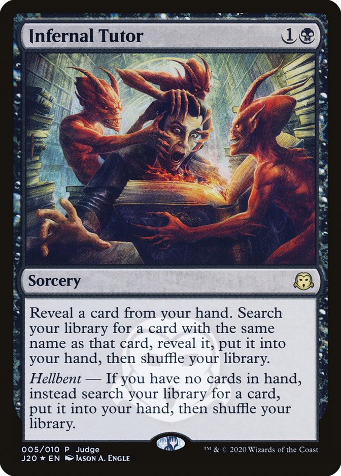 Infernal Tutor - Foil - Judge Promo