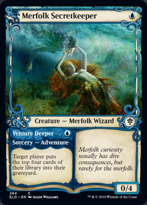 Merfolk Secretkeeper // Venture Deeper