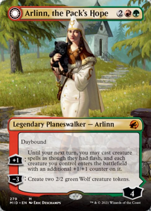 Arlinn, the Pack's Hope // Arlinn, the Moon's Fury - Foil