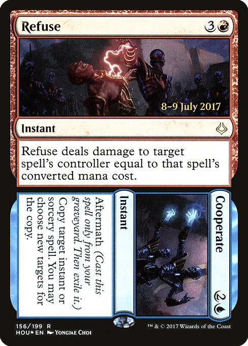 Refuse // Cooperate - Foil - Prerelease Promo