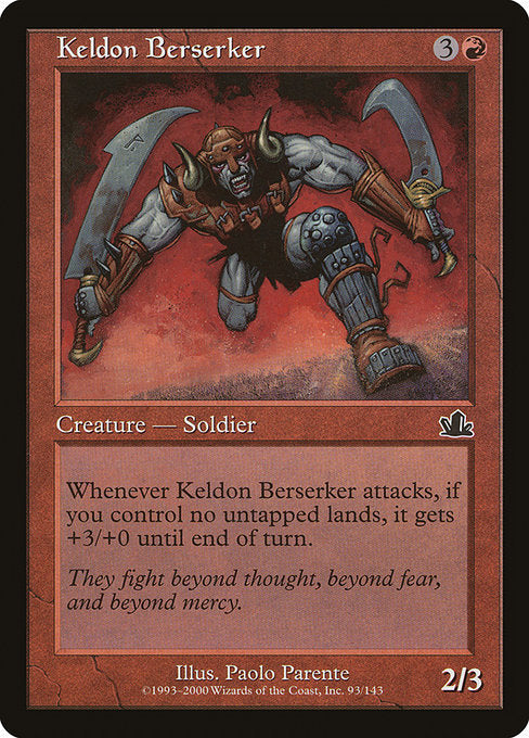 Keldon Berserker - Foil