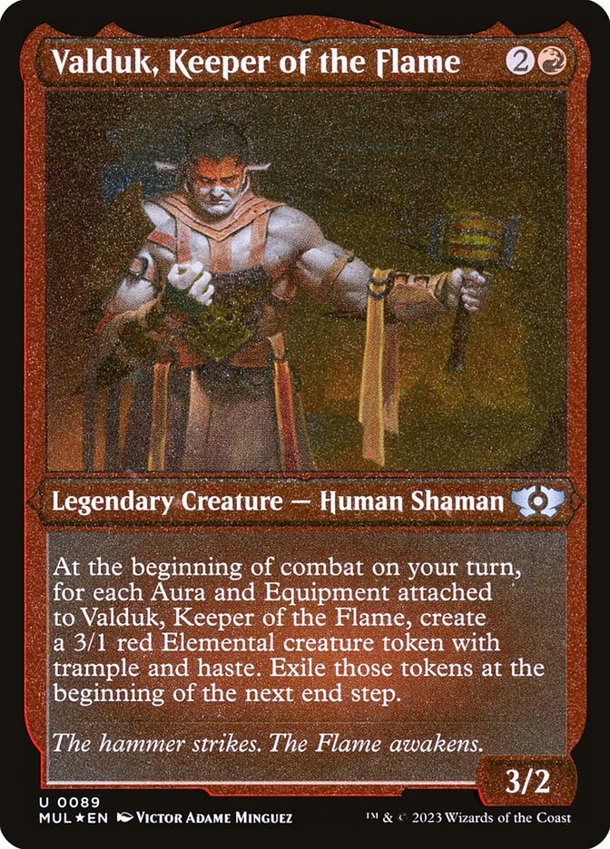 Valduk, Keeper of the Flame - Foil-Etched