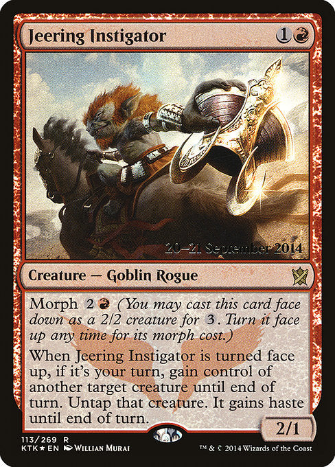 Jeering Instigator - Foil - Prerelease Promo