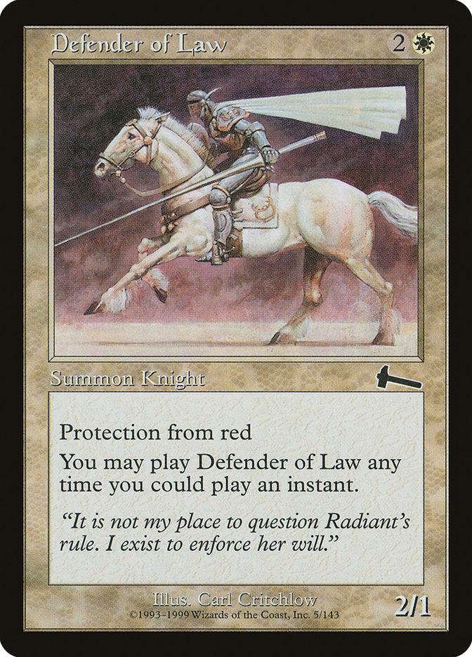 Defender of Law - Foil