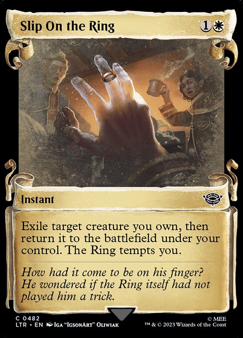 Slip on the Ring - Silver Foil