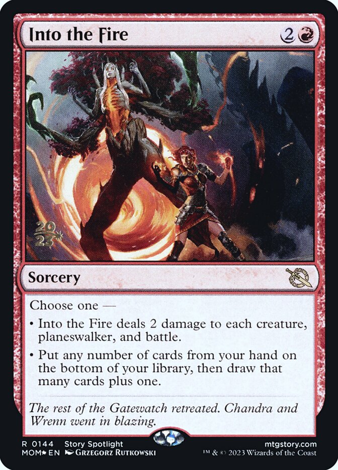 Into the Fire - Foil - Prerelease Promo