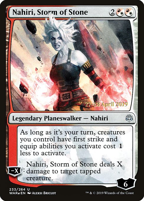 Nahiri, Storm of Stone - Foil - Prerelease Promo