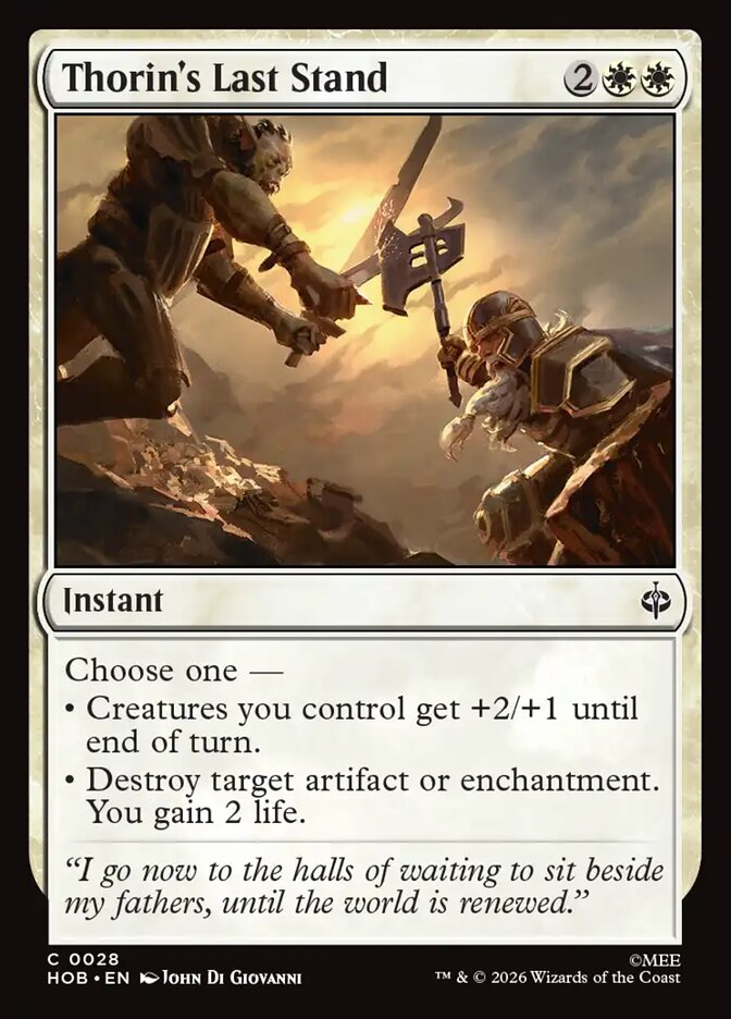 Thorin's Last Stand - Foil