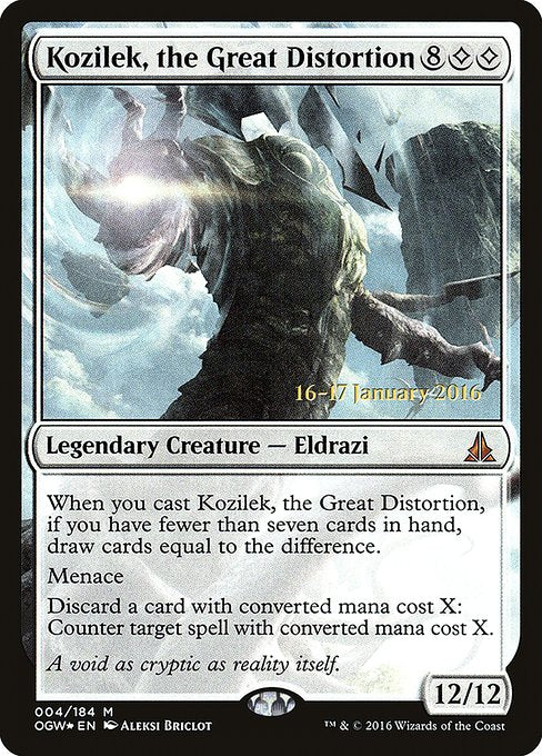 Kozilek, the Great Distortion - Foil - Prerelease Promo