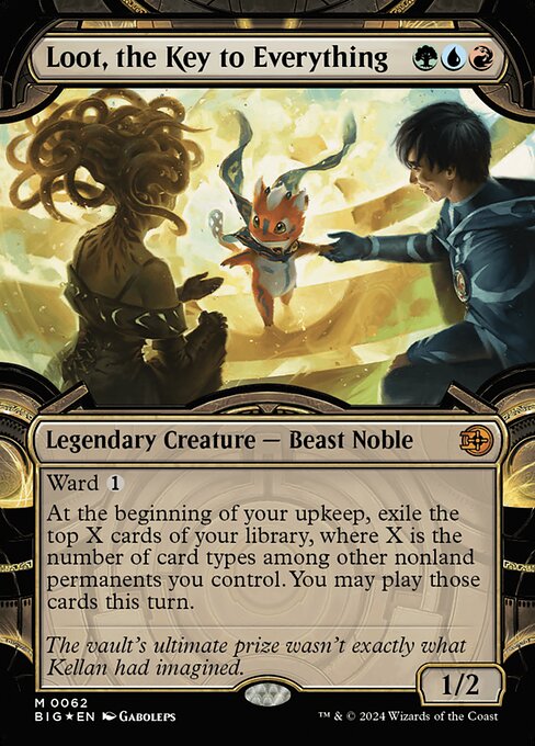 Loot, the Key to Everything - Raised Foil