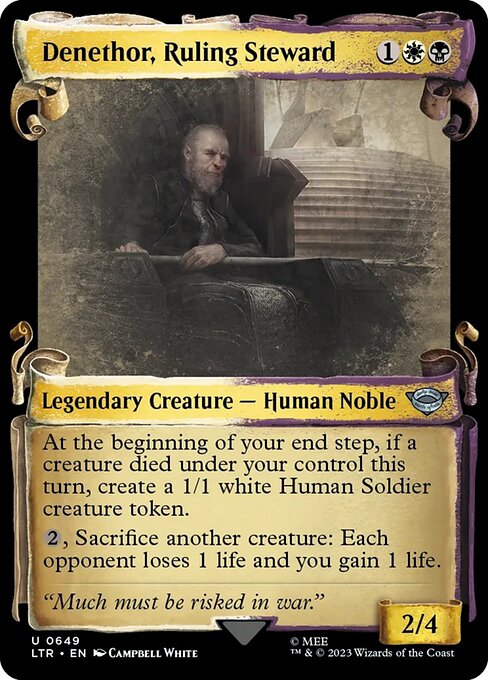 Denethor, Ruling Steward - Silver Foil