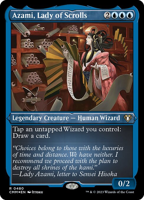 Azami, Lady of Scrolls - Foil-Etched