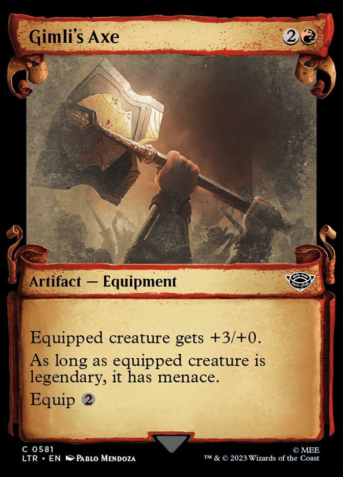 Gimli's Axe - Silver Foil