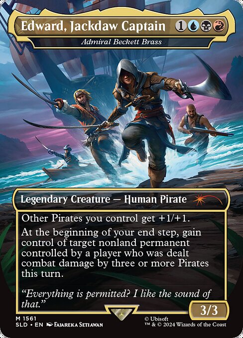 Admiral Beckett Brass (Edward, Jackdaw Captain) - Foil