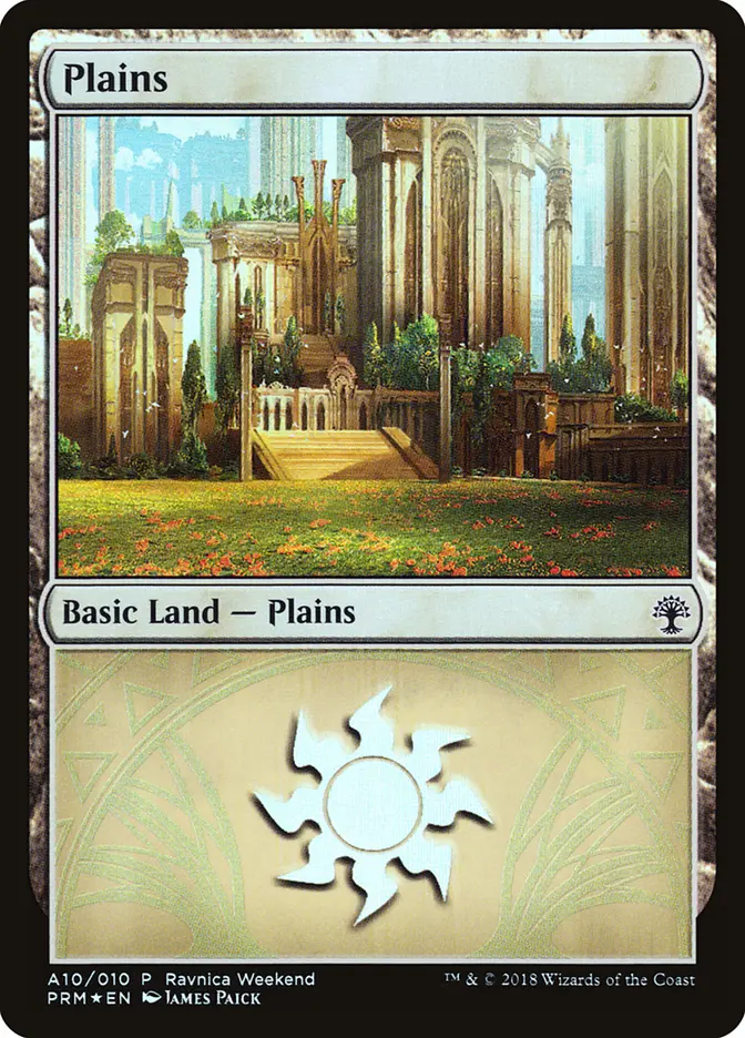 Plains (A10) - Foil - Ravnica Weekend Promo