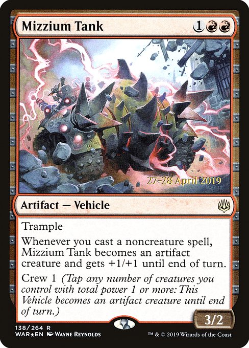 Mizzium Tank - Foil - Prerelease Promo