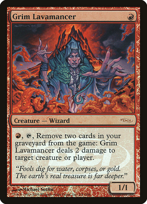 Grim Lavamancer - Foil - Judge Promo