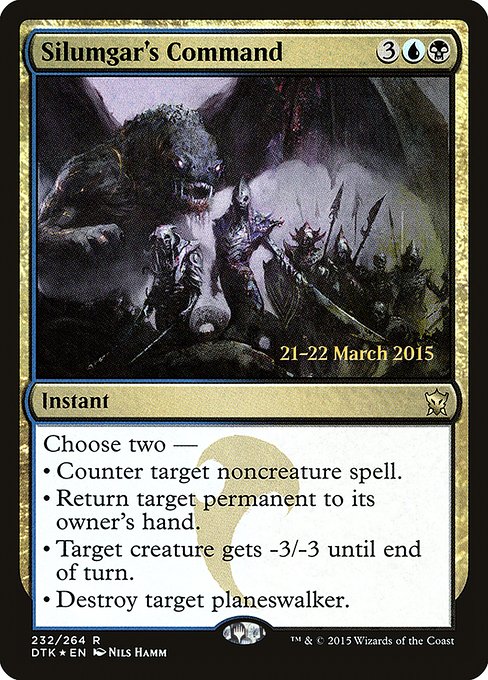 Silumgar's Command - Foil - Prerelease Promo
