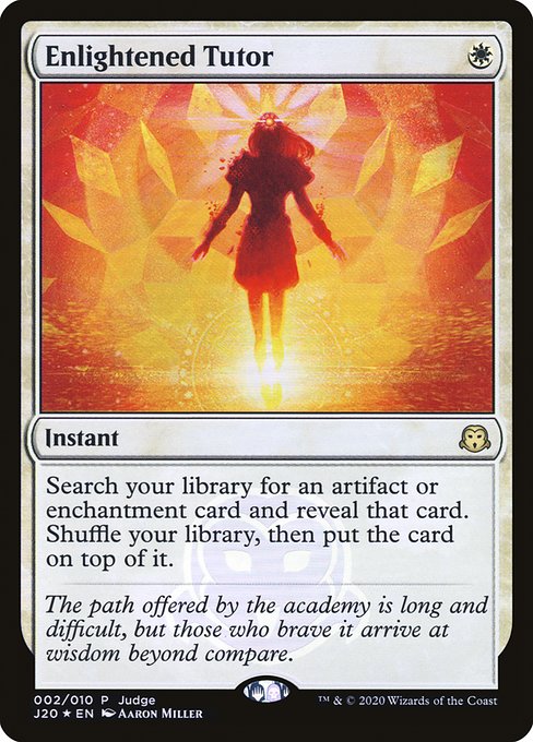 Enlightened Tutor - Foil - Judge Promo