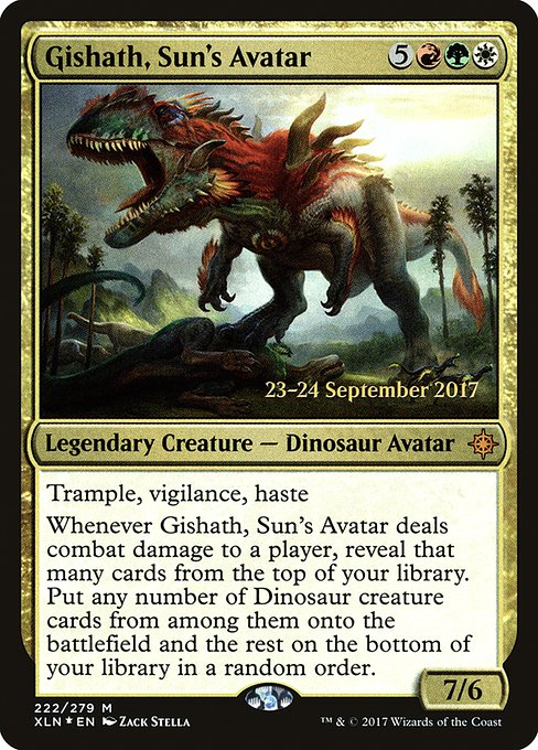Gishath, Sun's Avatar - Foil - Prerelease Promo