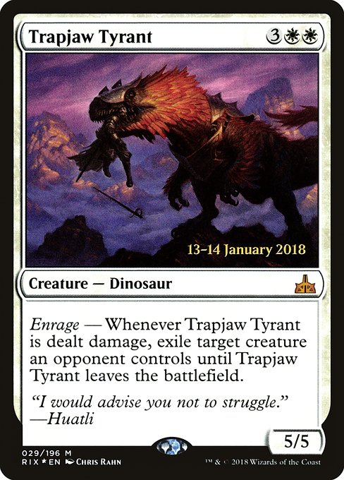 Trapjaw Tyrant - Foil - Prerelease Promo