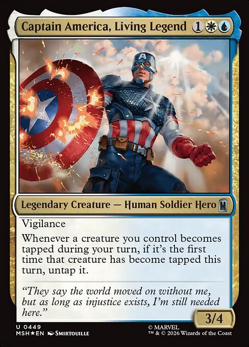 Captain America, Living Legend - Surge Foil