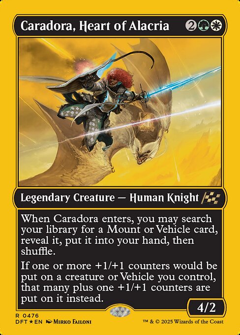 Caradora, Heart of Alacria - First Place Foil