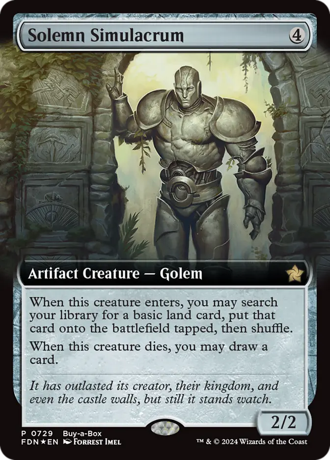 Solemn Simulacrum - Foil - Buy-A-Box Promo