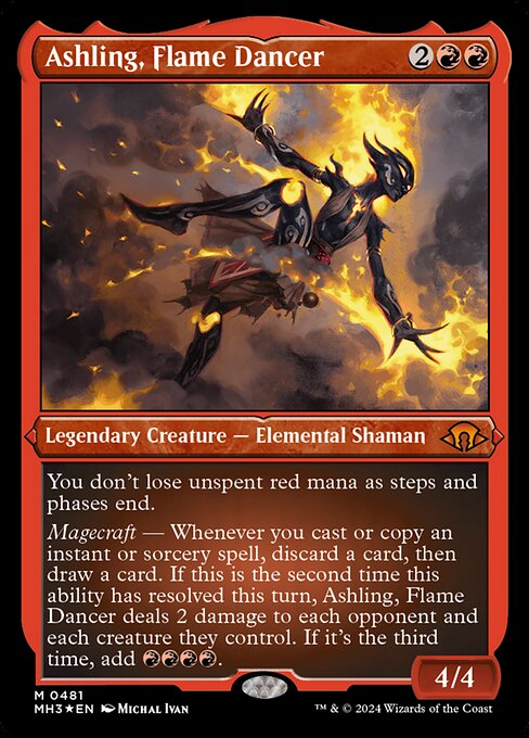 Ashling, Flame Dancer - Foil-Etched