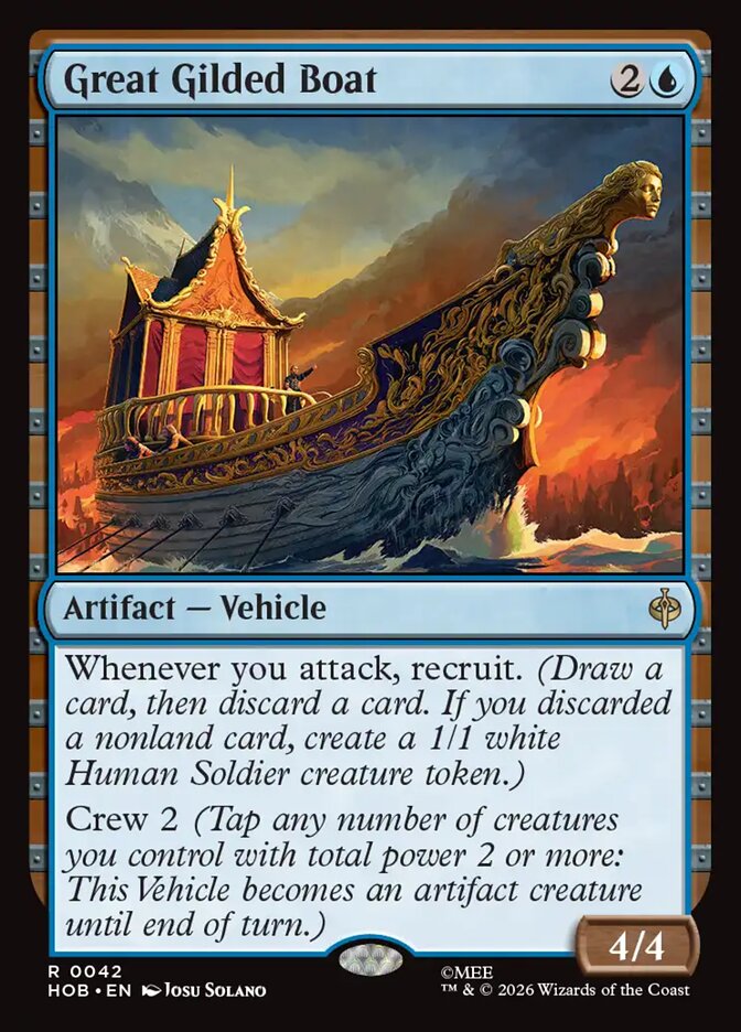 Great Gilded Boat - Foil