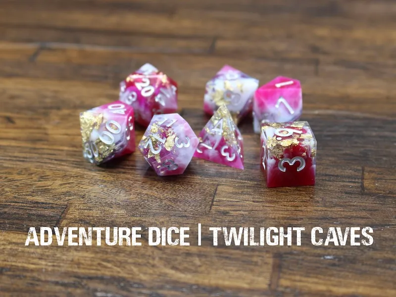 Sharp-Edge Resin RPG Set - Twilight Caves