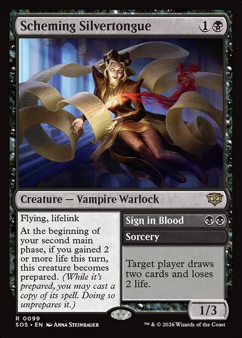 Scheming Silvertongue - Foil