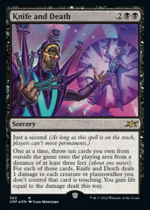 Knife and Death - Galaxy Foil