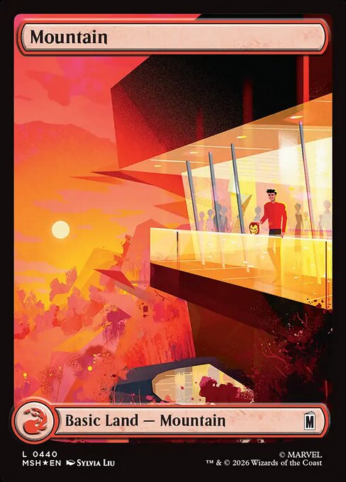 Mountain (440) Full Art - Surge Foil