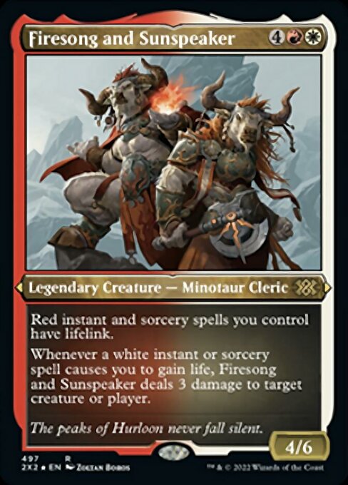 Firesong and Sunspeaker - Foil Etched