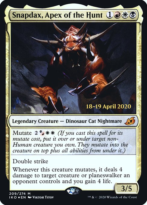 Snapdax, Apex of the Hunt - Foil - Prerelease Promo