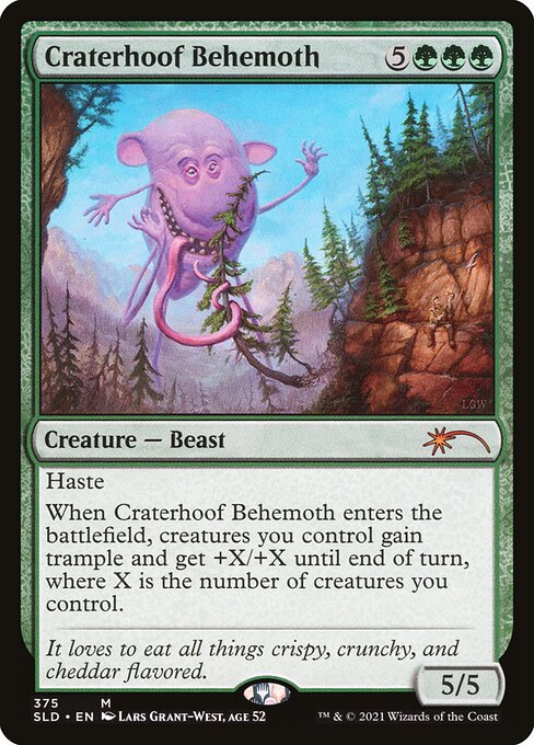 Craterhoof Behemoth  (375) - Foil