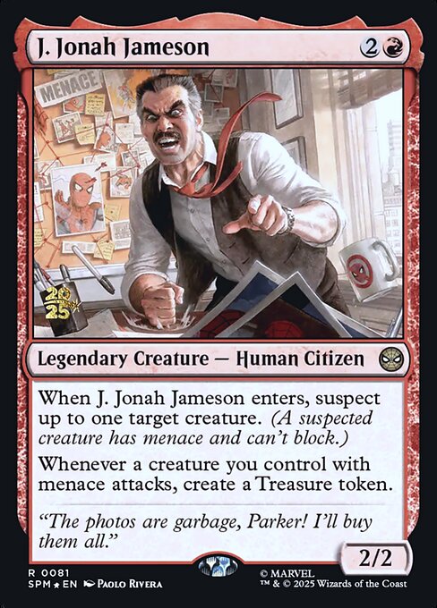 J. Jonah Jameson - Foil - Prerelease Promo